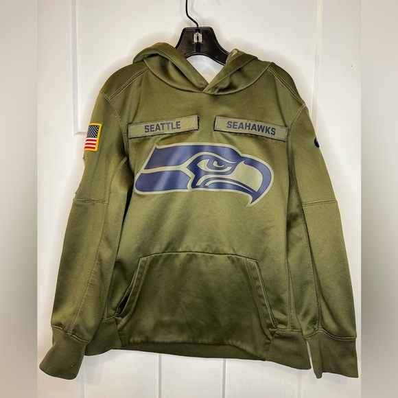 Nike Salute To Service Seattle Seahawks Hoodie Childs size S K1.7 - Picture 1 of 13